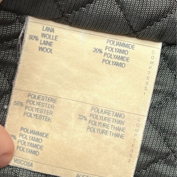 Vintage Balmain Black Hooded Pea Coat for Cold Weather | Size EU48 Medium - Picture 10 of 15